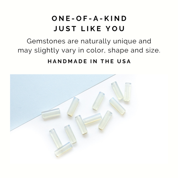 Dainty Opalite Bar Necklace