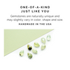 Dainty Prehnite Teardrop Necklace