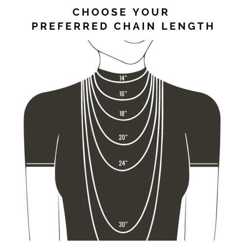 Capricorn & Black Agate Charm Necklace