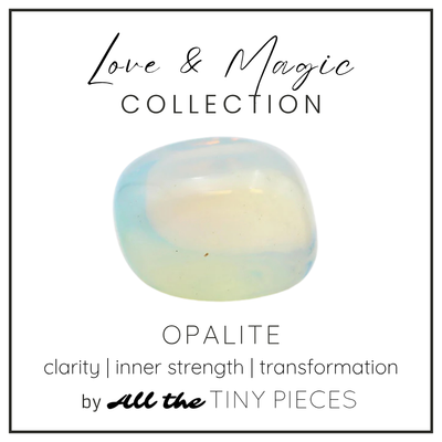 Dainty Opalite Rectangle Necklace
