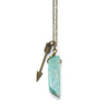 Amazonite Mini Slab and Arrow Necklace