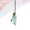 Amazonite Mini Slab and Arrow Necklace