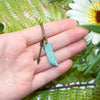 Amazonite Mini Slab and Arrow Necklace