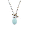 Amazonite Oval Toggle Necklace