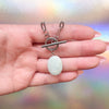 Amazonite Oval Toggle Necklace