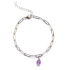 Amethyst Chain Anklet