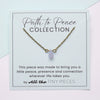 Tiny Blue Lace Agate Necklace on Display Card