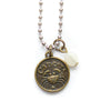 Cancer & Moonstone Charm Necklace