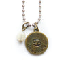 Cancer & Moonstone Charm Necklace