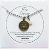 Cancer & Moonstone Charm Necklace