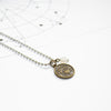 Cancer & Moonstone Charm Necklace