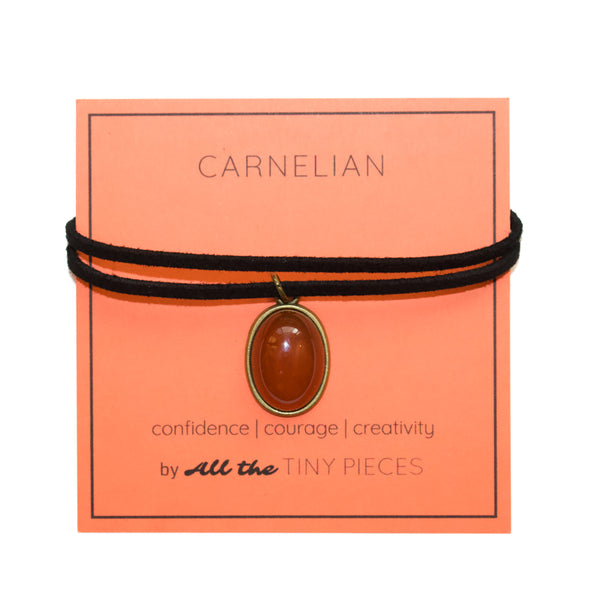 Carnelian Gemstone Choker