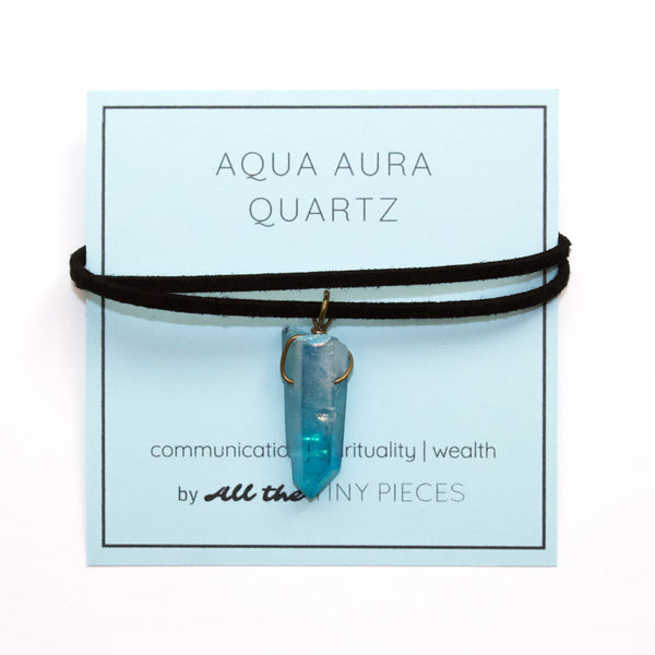 Aqua Aura Quartz Choker