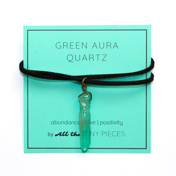 Green Aura Quartz Choker