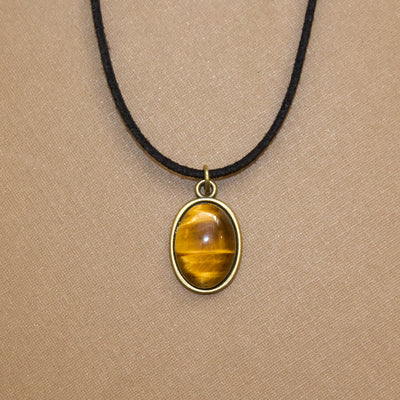 Tiger's Eye Gemstone Choker