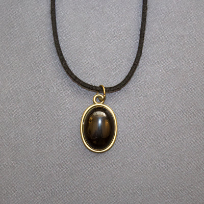 Black Agate Gemstone Choker