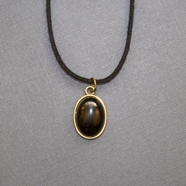 Black Agate Gemstone Choker