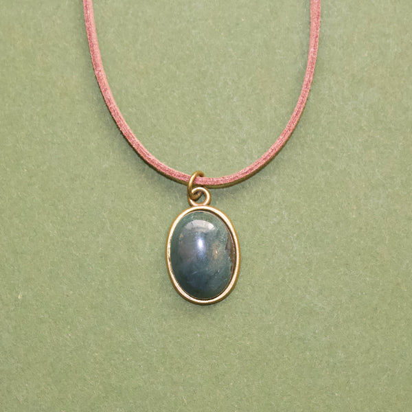 Green Agate Gemstone Choker