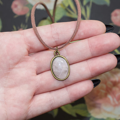 Rose Quartz Gemstone Choker