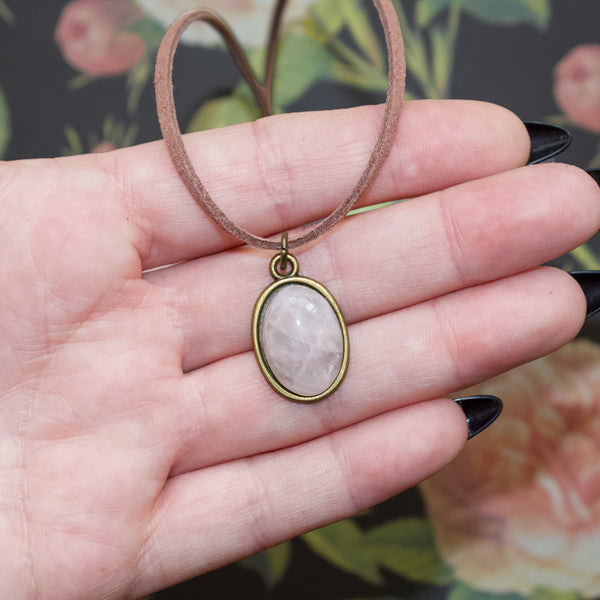 Rose Quartz Gemstone Choker