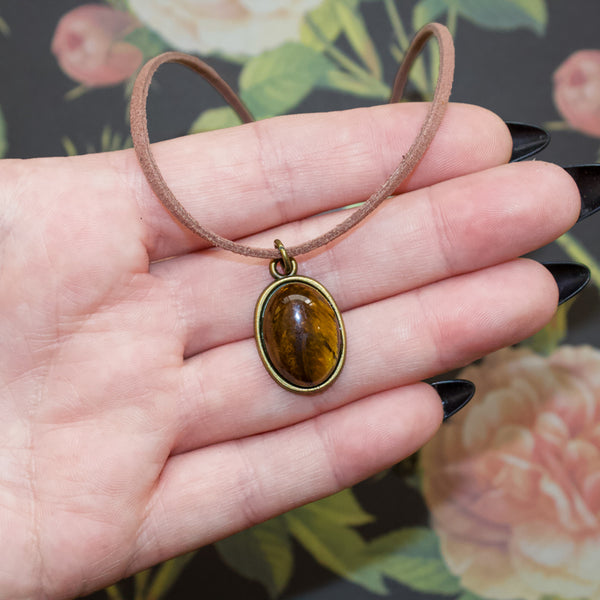 Tiger's Eye Gemstone Choker