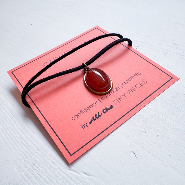 Carnelian Gemstone Choker