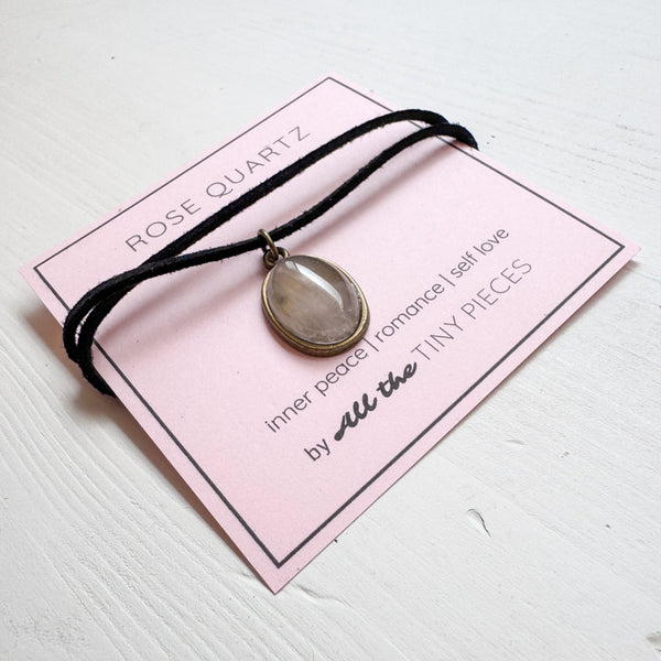Rose Quartz Gemstone Choker