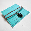 Black Agate Gemstone Choker