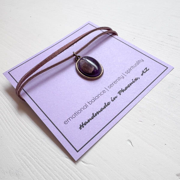 Amethyst Gemstone Choker