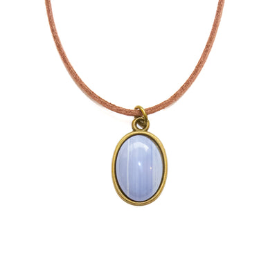 Blue Lace Agate Gemstone Choker