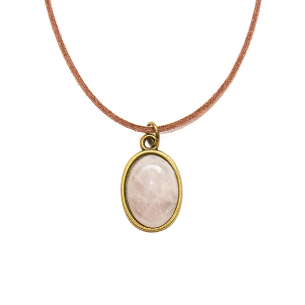 Rose Quartz Gemstone Choker