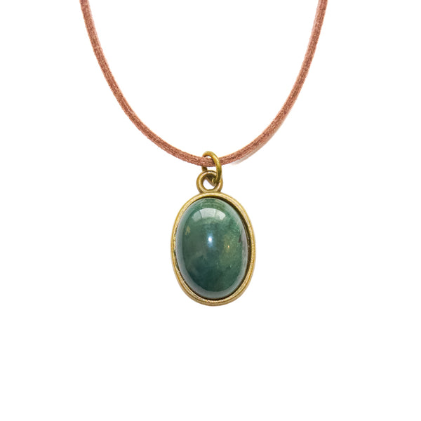 Green Agate Gemstone Choker