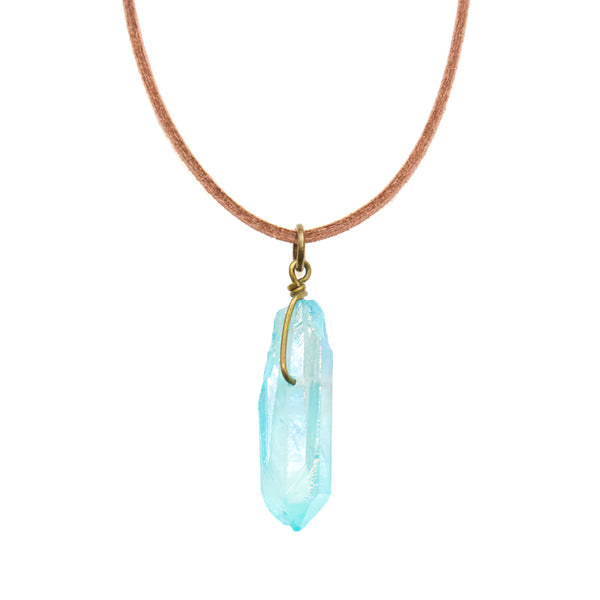 Aqua Aura Quartz Choker