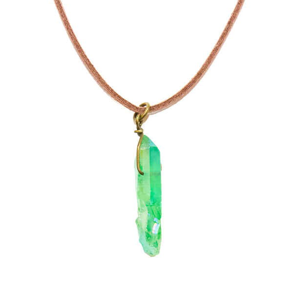 Green Aura Quartz Choker