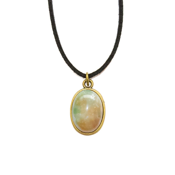Green Agate Gemstone Choker