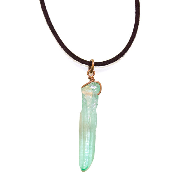 Green Aura Quartz Choker