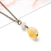 Citrine and Rose Quartz Necklace