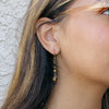 Dainty Tiger's Eye Drop Earrings