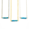 Dainty Apatite Bar Necklace