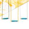 Dainty Apatite Bar Necklace