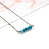 Dainty Apatite Bar Necklace