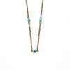 Dainty Beaded Blue Apatite Choker