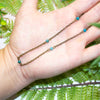 Dainty Beaded Blue Apatite Choker