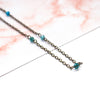 Dainty Beaded Blue Apatite Choker