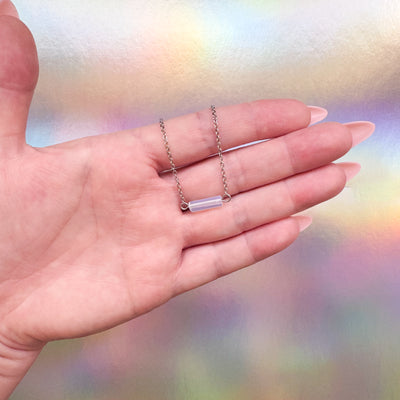 Dainty Opalite Bar Necklace