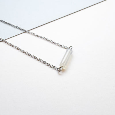Dainty Opalite Bar Necklace
