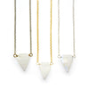 Dainty Rainbow Moonstone Necklace - Diamond