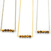 Dainty Tiger's Eye Bar Necklace