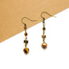 Dainty Tiger's Eye Drop Earrings