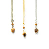 Dainty Tiger's Eye Drop Necklace